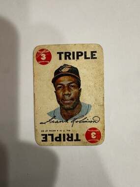 1968 TOPPS GAME #7 FRANK ROBINSON EXMINT E013021